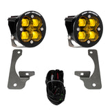 Jeep JK Squadron-R SAE Fog Pocket Light Kit - Jeep 2007-09 Wrangler JK; NOTE: W/ Premium OE Bumper (Baja Amber)