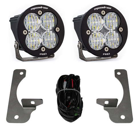 Jeep JK Squadron-R Pro Fog Pocket Light Kit - Jeep 2007-09 Wrangler JK; NOTE: W/ Premium OE Bumper (Clear)