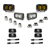 S2 SAE Amber/S2 Sport Fog Pocket Kits - Ford '21-26 F-150 Raptor  '23-26 Bronco Raptor  '24-26 F-150 Raptor 37/R