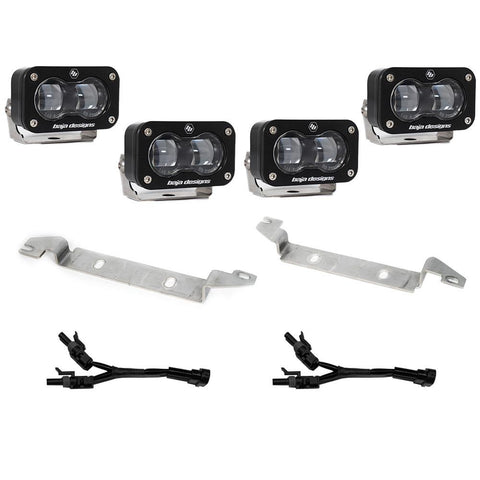 S2 SAE OEM Fog Light Replacement Kit - 2024-2026 Toyota Tacoma (SAE Spot; Clear)