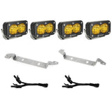 S2 Sport Dual Fog Pocket Light Kit - 2024-2026 Tacoma (Wide Cornering; Baja Amber)
