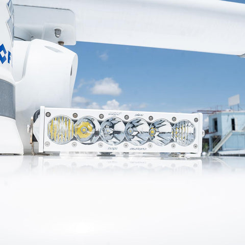 OnX6+ White Straight LED Light Bar (10 Inch; Driving/Combo; Clear)