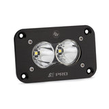 S2 Pro Black Flush Mount LED Light Pod (Spot; Clear)