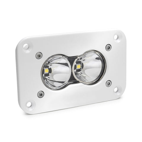 S2 Pro White Flush Mount LED Light Pod (Work/Scene; Clear)