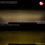 S2 Pro Black Flush Mount LED Light Pod (Wide Cornering; Baja Amber)