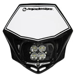 Motorcycle Squadron Pro (D/C) Headlight Kit W/ Shell (Black Shell; Spot; Clear)
