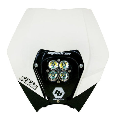 Squadron Pro (A/C) Headlight Kit W/ Shell - '08-09 200 XC; '08-12 200 XC-W/250 SX/XC; '08-10 250 XC-F/XCF-W; '08-12 250 XC-W/300 XC/XC-W; '09-11 400 XC-W; '08-11 450 EXC-R; '08-12 450 XC-F/W; '08-11 530 EXC-R/XC-W (Driving/Combo; Clear)