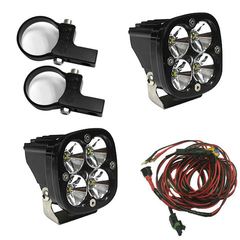 PowerSports Squadron Pro Horizontal Mount Light Kit (Driving/Combo; Clear; 2 Inch Mount)