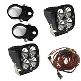 PowerSports Squadron Pro Vertical Mount Light Kit (Driving/Combo; Clear; 2 Inch Mount)