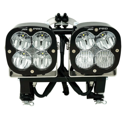 XL Pro Dual Motorcycle Race Light Kit (Multi-Pattern; Clear)