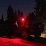 S2 Red LED Auxiliary Light Pod -  Work/Scene  Clear