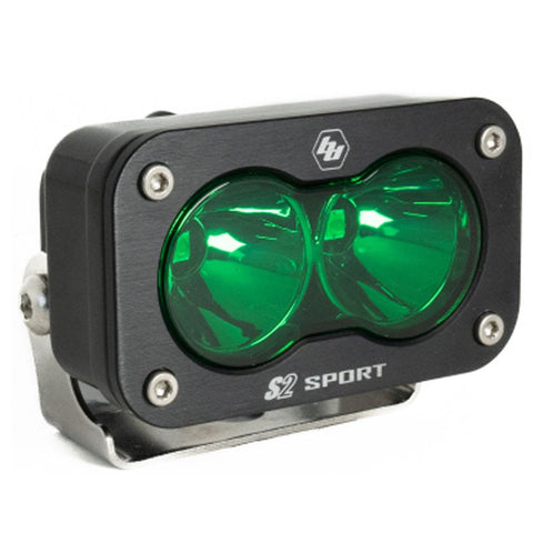 S2 Sport Black LED Light Pod (Spot; Green)