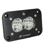 S2 Sport Black Flush Mount LED Light Pod (Wide Cornering; Clear)