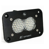 S2 Sport Black Flush Mount LED Light Pod (Work/Scene; Clear)