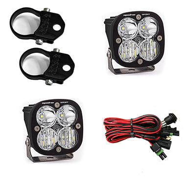 PowerSports Squadron Sport A-Pillar Mount Light Kit (Driving/Combo; Clear; 1.75 Inch Mount)