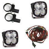 PowerSports Squadron Sport Horizontal Mount Light Kit (Driving/Combo; Clear; 2 Inch Mount)