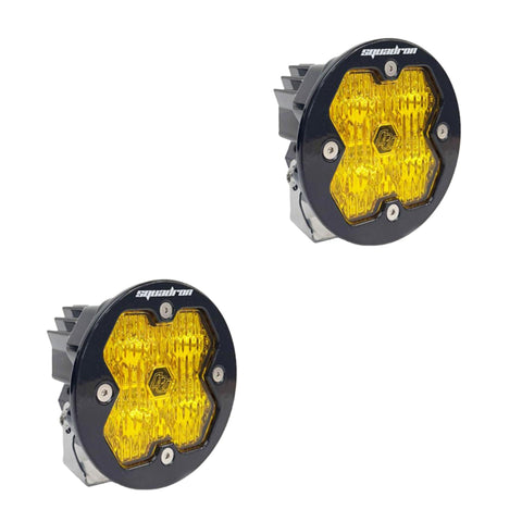 Squadron-R 2.0 Sport  Pair  LED Wide Cornering  Baja Amber  No Harness