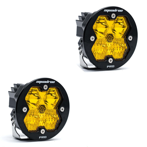 Squadron-R 2.0 Pro  Pair  LED Driving/Combo  Baja Amber  No Harness