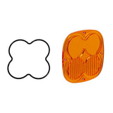 Squadron Light Pod Lens Kit (Driving/Combo; Factory Amber)