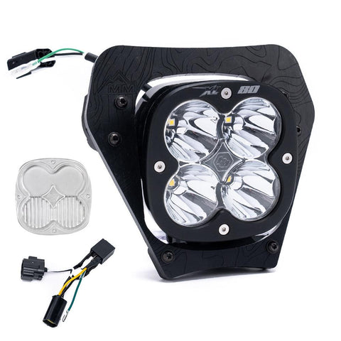KTM XL80 (D/C) Headlight Kit W/ Hi-Low Harness - 2024-2026 350 EXC-F;500 EXC-F (Trail; Clear)