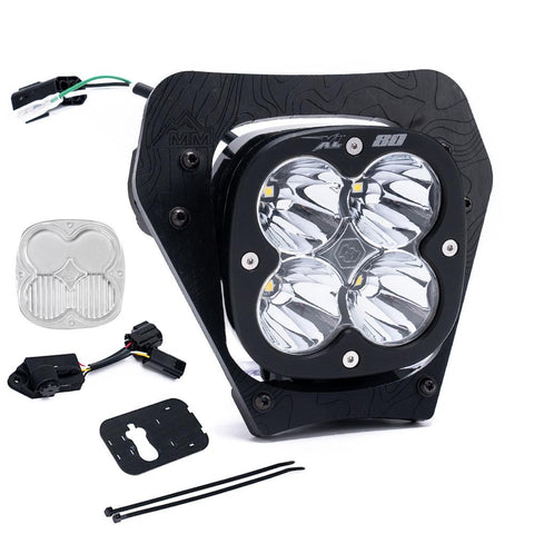 KTM XL80 (D/C) Headlight Kit W/ Dimmer - 2024-2026 450 XCF-W; 350 XW-F; 500 XW-F (Trail; Clear)