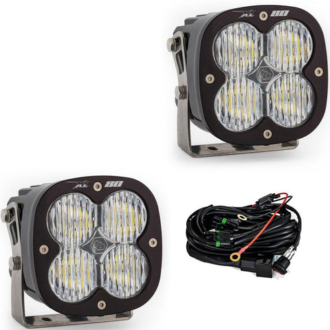 XL80 LED Light Pod Pair (Wide Cornering; Clear)