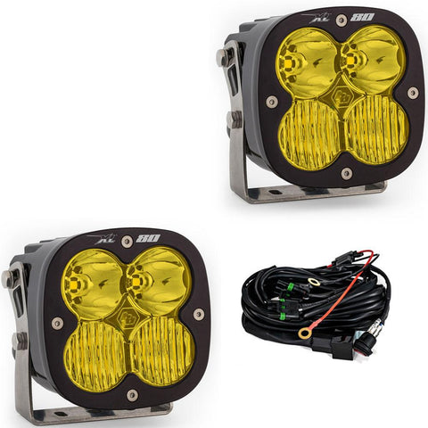 XL80 LED Light Pod Pair (Driving/Combo; Baja Amber)