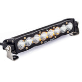 S8 Straight LED Light Bar (10 Inch; Spot; Clear)
