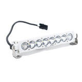 S8 White Straight LED Light Bar (10 Inch; Driving/Combo; Clear)