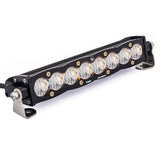 S8 Straight LED Light Bar (10 Inch; Wide Cornering; Clear)