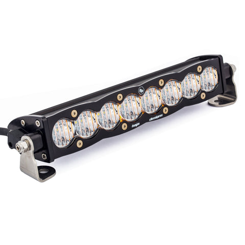 S8 Straight LED Light Bar (10 Inch; Wide Cornering; Clear)