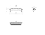 S8 Straight LED Light Bar (10 Inch; Wide Cornering; Clear)