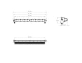 S8 Straight LED Light Bar (20 Inch; Wide Cornering; Clear)
