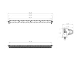 S8 Straight LED Light Bar (40 Inch; Wide Cornering; Baja Amber)