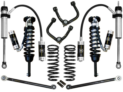 ICON 2010-2024 Toyota 4Runner/2010-2014 Toyota FJ Cruiser 0-3.5" Lift Stage 5 Suspension System Tubular UCA