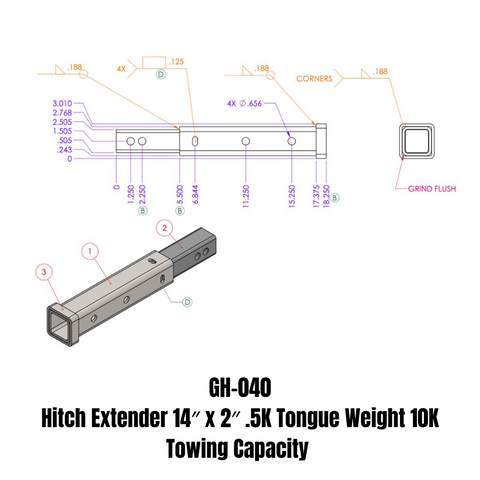 GEN-Y - Hitch Extender - GH-040