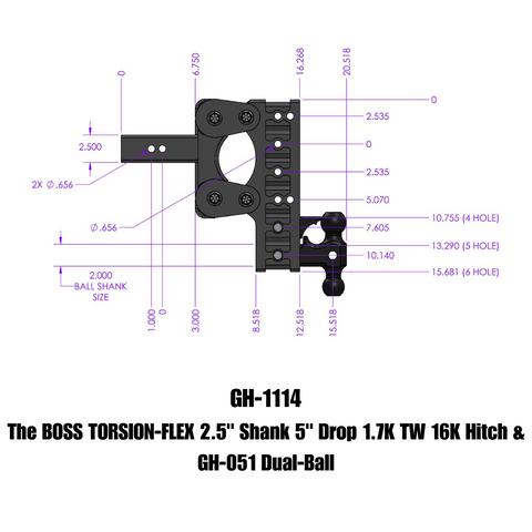 GEN-Y - BOSS Drop Hitch - GH-1114