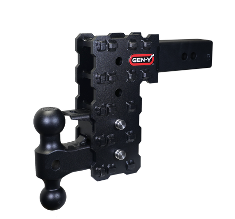 GEN-Y - PHANTOM 2.5" Solid Shank 7.5" Drop 1.6K TW 16K Hitch - GH-2424X