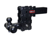 GEN-Y - PHANTOM-X 2.5" Solid Shank 5" Drop 1.6K TW 16K Hitch & GH-052 Tri-Ball Mount - GH-2433X