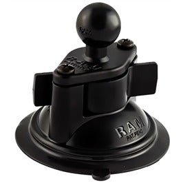 Ram Mount Suction Cup Twist Lock Base 3.3 Inch W/ 1 Inch Ball - Universal
