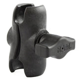 RAM Composite Short Double Socket Arm For 1 Inch Balls - Universal