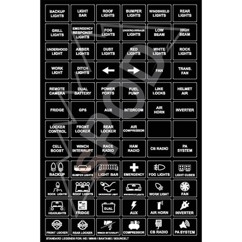 Standard Legends (Horizontal) - HD  Mini6  BantamX  SourceLT - Universal (Stye: Horizontal)
