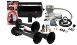Kleinn Air Horns - HK3-1 - Black Triple Air Horn Kit