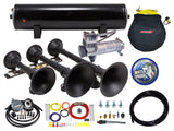 Kleinn Air Horns - HK9-Slimline - Black Triple Train Horn