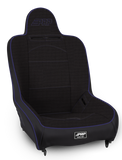 Premier High Back Suspension Seat; Black & Purple Tweed