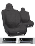 Premier High Back Suspension Seats Kit For 97-02 Jeep Wrangler TJ (Pair)  Grey