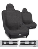 Premier High Back Suspension Seats Kit For Jeep Wrangler JK/JKU (Pair)  Grey