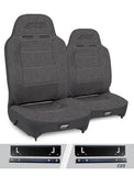 Enduro High Back Reclining Suspension Seats Kit For 97-02 Jeep Wrangler TJ (Pair)  Grey