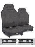 Enduro High Back Reclining Suspension Seats Kit For Jeep Wrangler JK/JKU (Pair)  Grey