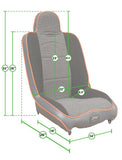 Daily Driver High Back Suspension Seat; Black Vinyl